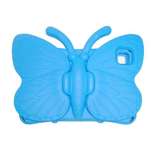 Coque en TPU avec béquille en forme de papillon, antichoc, EVA bleu pour votre Samsung Galaxy Tab A7 10.4 (2020)