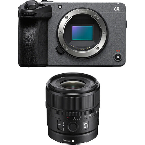 Kit de caméra de cinéma numérique Sony FX30 E 15 mm f1.4 G