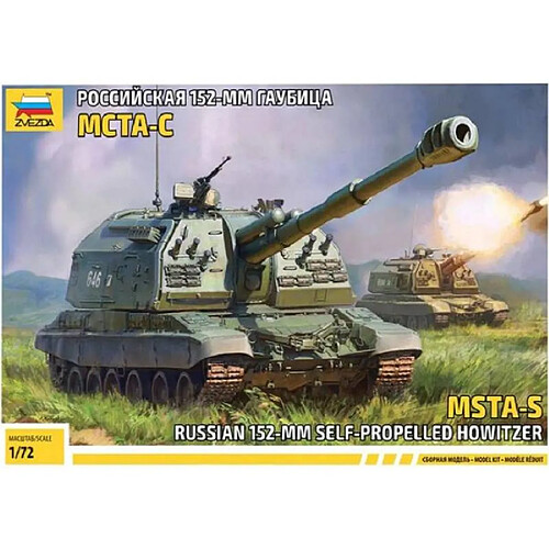 Zvezda Maquette Char Russian 152 Mm Self-propelled Howitzer Msta-s