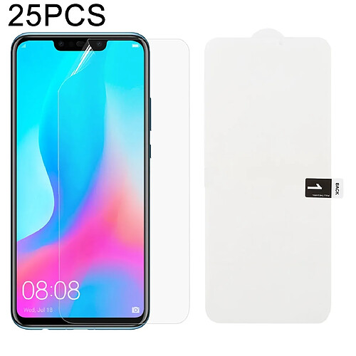 Wewoo Film protecteur de protection souple avec Hydrogel doux de 25 PCS et alcool pour coton + carte à gratter Huawei Nova 3 / 3i