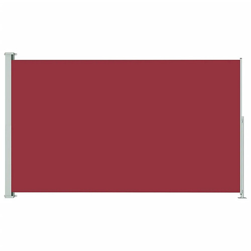 Maison Chic Auvent latéral rétractable de balcon | Store extérieur | Auvent solaire de patio 180x300 cm Rouge -GKD27623