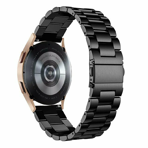 PHONECARE Bracelet en Acier Inoxydable Taille Ajustable Avec Fermoir par Clic + Outil pour Samsung Galaxy Watch4 Bluetooth - 42mm - Noir