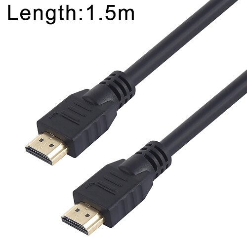 Wewoo Cable HDMI Câble Full HD haute vitesse 4K x 2K 30AWG HDMI avec Ethernet audio / vidéo numérique avancé TV 4K x 2K connecté à l'ordinateur 19 + version cuivre étamé, longueur: 1,5 m