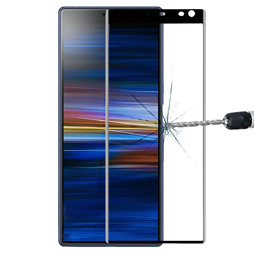 Wewoo Film de verre trempé de plein écran courbé 3D 9H pour Sony Xperia 10