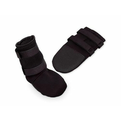 Nobby Lot de 2 chaussures de protection en néoprène pour chien Noir