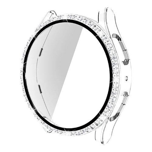 Coque en TPU anti-rayures, décor en strass pour votre Samsung Galaxy Watch 5 44mm - transparent