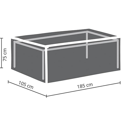 Perel Housse D'Extérieur Pour Table Max. 180 Cm