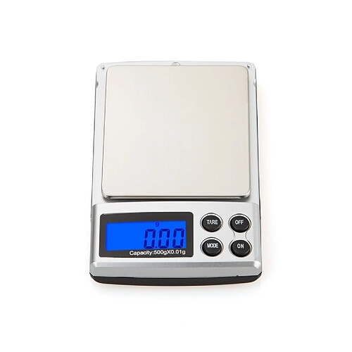 Universal 500 g 0,01g Écailles de bijoux numériques électroniques 500 g 0,01Balance de poche de cuisine portable Stable Blue LCD Unité d &'équilibrage de poids & 124 ; Balance de poids de bijoux & 124 ; Balance de bijoux Échelle J Poche