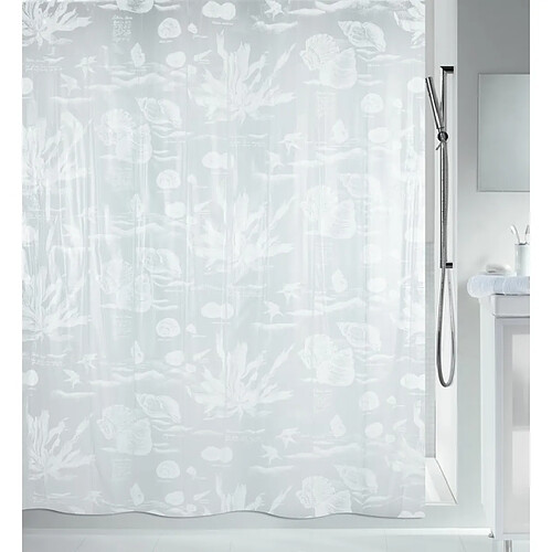 Spirella Rideau de douche PEVA RIFF 180x200cm Blanc