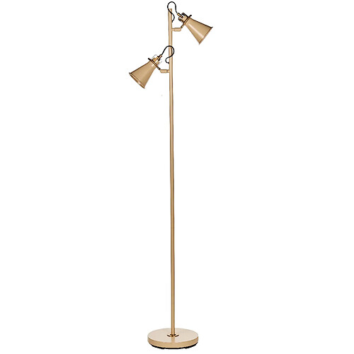 Beliani Lampadaire MOYOLA Métal Beige