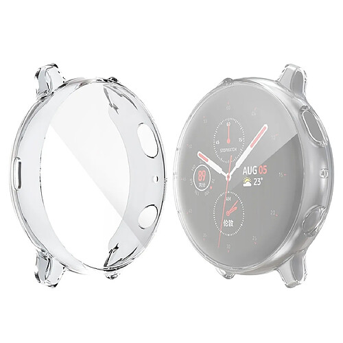 Wewoo Boîtier de montre Pour Galaxy Watch Active 2 44 mm Housse en TPU transparente à couverture totale