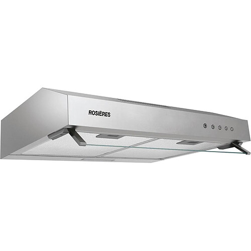 Hotte visière 60cm 380m3/h silver - rhc638/1ingg - ROSIERES