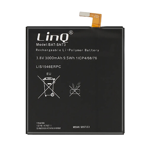 LinQ Batterie interne pour Sony Xperia T3 Capacité 3000mAh Noir