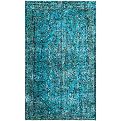 Vidal Tapis de laine 284x170 turquoise Ultra Vintage