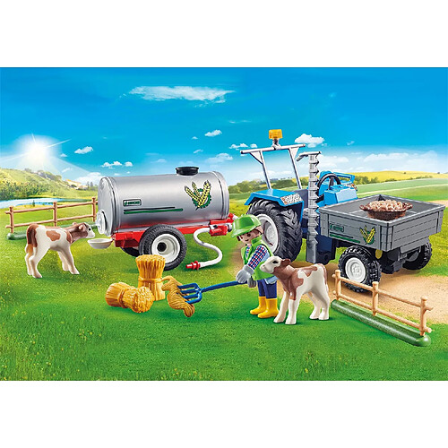 Playmobil® PLAYMOBIL 70367 - Agriculteur avec faucheuse et citerne