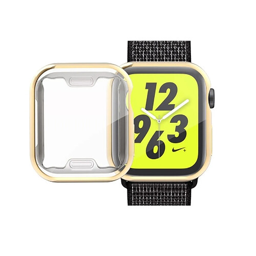 Wewoo Coque en TPU plaqué pleine couverture pour Apple Watch série 4 40 mm (or)