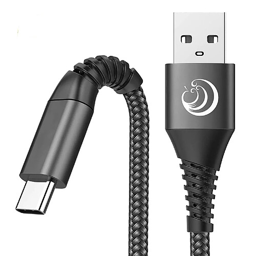 Câble USB C [2m+2m / Lot de 2] 3A Chargeur Type C en Charge Rapide Nylon Tressé Câble Chargeur pour Samsung Galaxy S20 S10 S9 S8 A50 A40 A70 A20e,Huawei P30/P20/P40,Sony Xperia XZ/L1/2, Xiaomi,LG