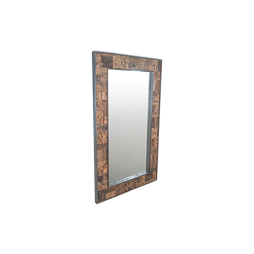 Miroir mural Romimex Marron Bois de manguier 98 x 153 x 5 cm