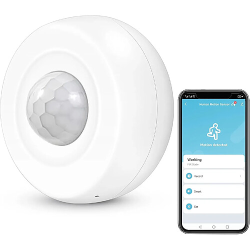 Vendos85 Détecteur de Mouvement Intelligent WiFi blanc