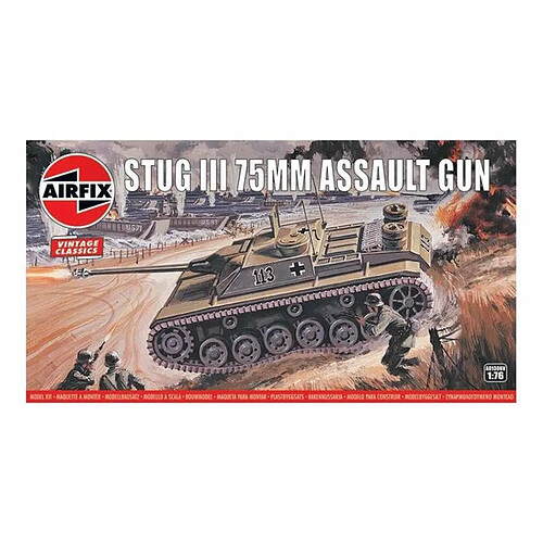 Stug III 75mm Assault Gun,Vintage Classics - 1:76e - Airfix