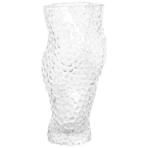 Beliani Vase à fleurs ELATOS Verre 23 cm Transparent