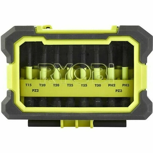 Ensemble de pointes Ryobi RAK10MSDI 50 mm 10 Pièces Phillips Pozidriv Torx