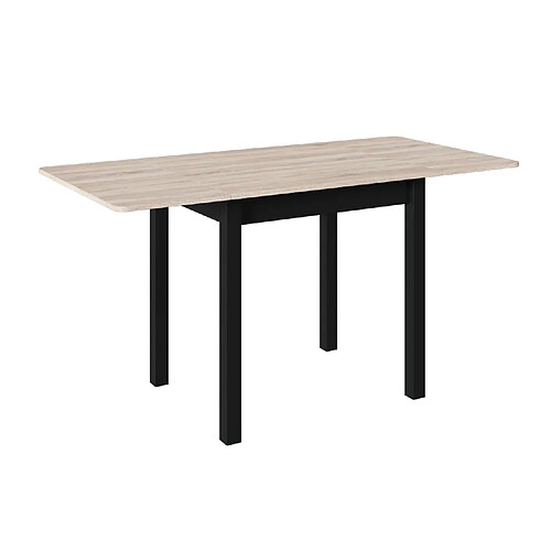 Five Simply Smart Table extensible 2 à 6 places en bois - Beige et noir