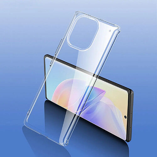 Coque en TPU anti-empreintes digitales, antichoc transparent pour votre Honor 60 SE