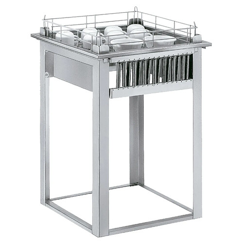 Distributeur Inox Neutre de Paniers à Vaisselle - Cap. 6 Paniers- Distform