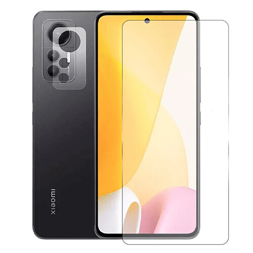 Visiodirect Verre trempé pour Xiaomi 12 Lite 5G 6.55" + Verre trempé camera arrière protecteur - 9H Film Protection en Verre Trempé