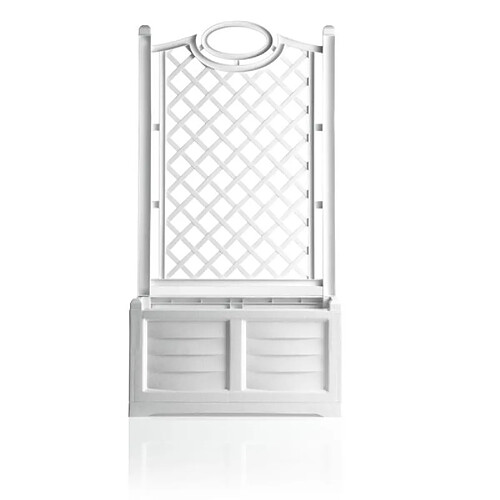 Ac-Deco Jardinière treillage - SEPARE - 80 cm - Blanc