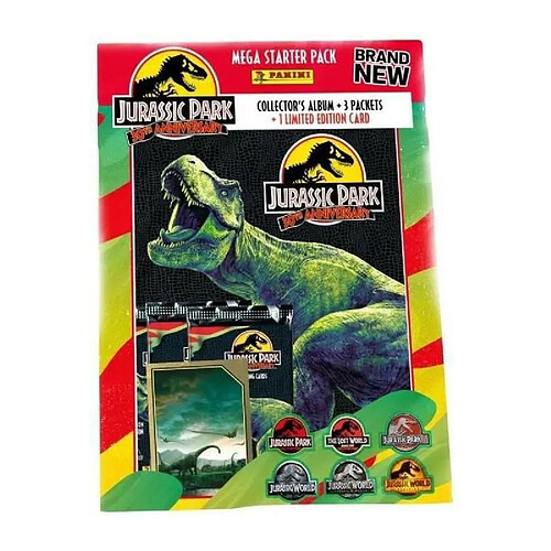 Panini JURASSIC MOVIE 3 TC - 30EME ANNIVERSAIRE - Starter pack