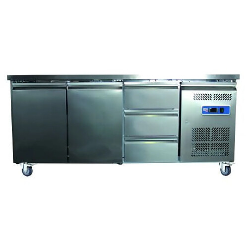 L2G DESSERTE REFRIGEREE INOX CENTRALE -2/+8°C R600A