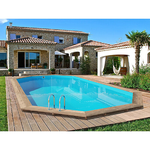 Habitat Et Jardin Piscine bois Palma - 7.57 x 4.07 x 1.31 m