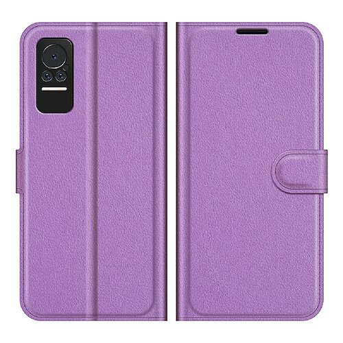 Etui en PU texture litchi, fermeture aimantée violet pour votre Xiaomi Civi 5G