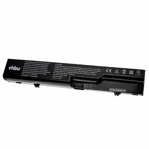 vhbw batterie compatible avec HP ProBook 4320s, 4320t, 4321s, 4325s, 4326s, 4420s, 4421s, 4425s, 4520s laptop (5200mAh, 10.8V, Li-Polymère, noir)