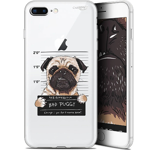 Caseink Coque arrière Apple iPhone 7/8 Plus (4.7 ) Gel HD [ Nouvelle Collection - Souple - Antichoc - Imprimé en France] Beware The Puggy Dog