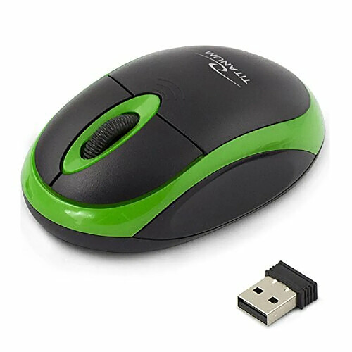 Esperanza Souris sans fil Titanum Vulture 3D TM116G (Noir/Vert)