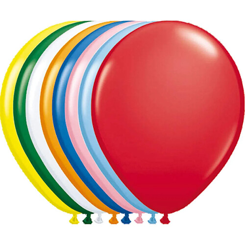 Folat- Ballons Couleurs Mélangées 30cm-50 pièces, 19112, Multicolore, 50er Pack