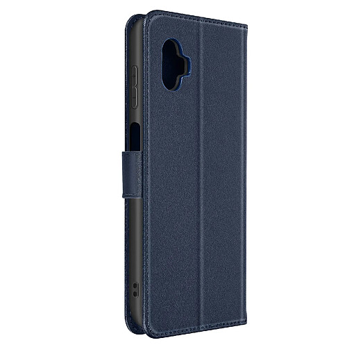 Avizar Housse pour Samsung Xcover 6 Pro Cuir Véritable Portefeuille Support Bleu Nuit