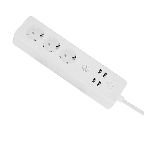 Barrette d'Alimentation WiFi Tellur, 3 Prises, 4*USB 4A, 2200W, 10A, 1.8m