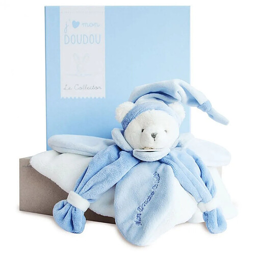 J'aime mon Doudou Collector ours bleu - Doudou et compagnie