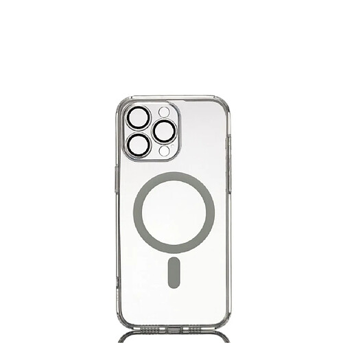 WE Coque de protection MAGSAFE IPHONE 15 PRO MAX Transparent: Compatible avec MagSafe - anneau blanc - anti-rayures - semi-rigide