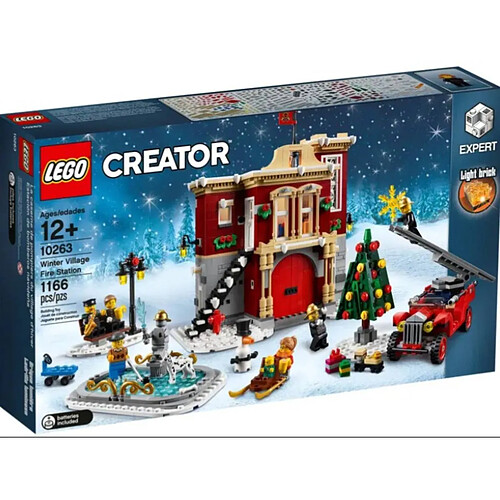 Lego 10263 Icônes La Caserne des Pompiers Hivernale Multicolore