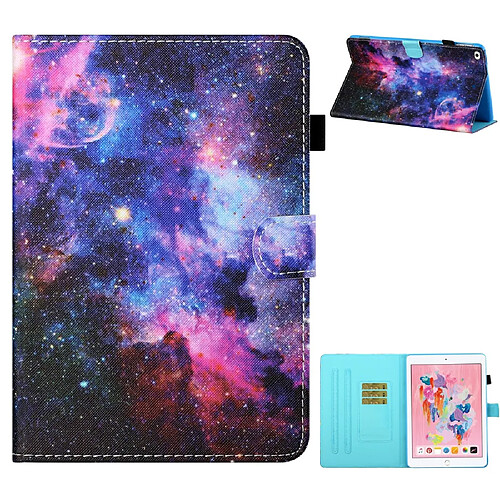 Etui en PU impression de motifs universelle la voie lactée pour votre Apple iPad Air 2/iPad Air (2013)/iPad 9.7 pouces (2017)/iPad 9.7 pouces (2018)