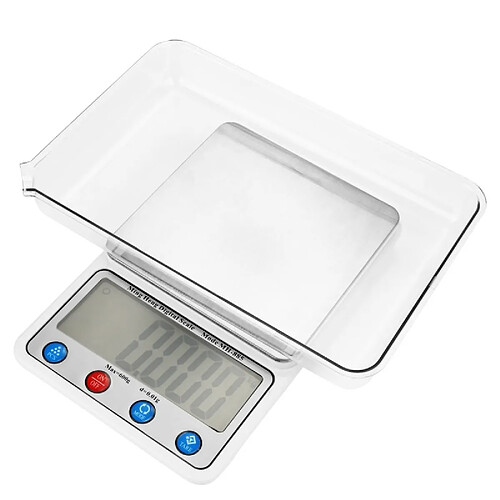 Wewoo Balance de cuisine 600g x 0.01g haute précision numérique électronique portable avec 4.5 pouces LCD écran