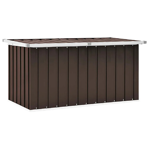 vidaXL Boîte de rangement de jardin Marron 129x67x65 cm