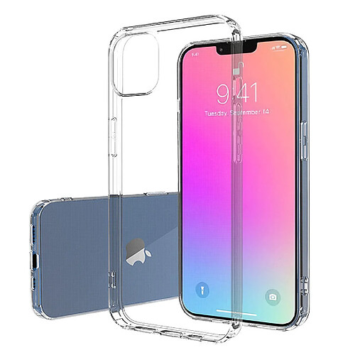 Ozzzo coque ultra transparent 0.5mm gel tpu cover pour iphone 13 mini transparent