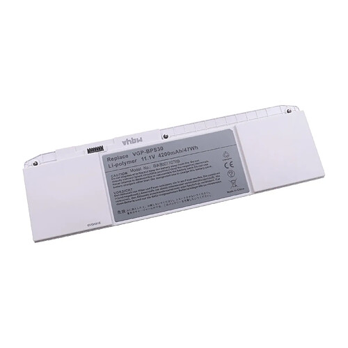 vhbw Li-Polymer Batterie 4200mAh (11.1V) pour ordinateur, notebook Sony VAIO SVT13127CGS, SVT13127CW, SVT13127CX, SVT13127CXS comme VGP-BPS30A.