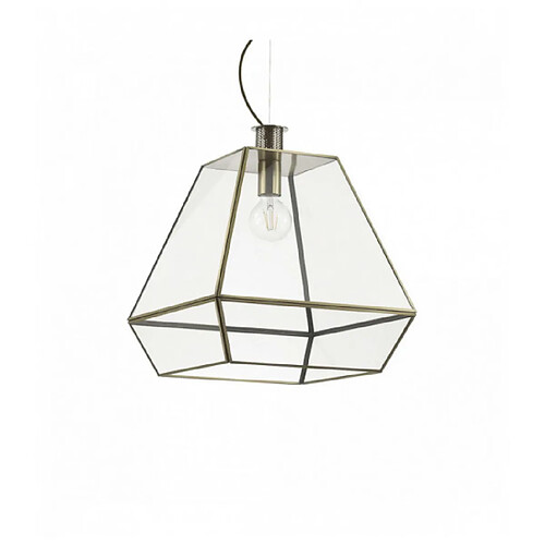 Ideal Lux Suspension Brune ORANGERIE 1 ampoule en métal